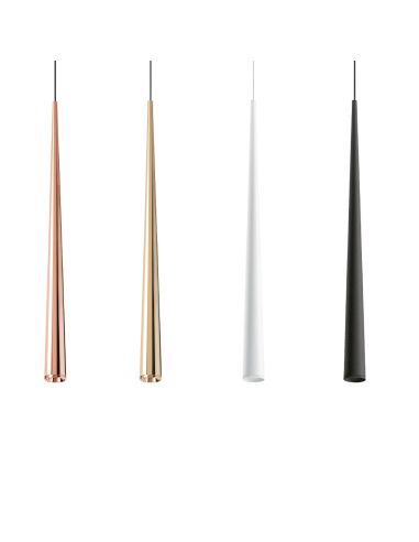 Luminária Pendente Holly LED 2,1W 2 Metros Preto, Branco, Dourado e Cobre