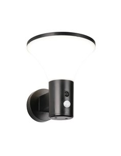 Aplique LED solar GORDA regulable, sensor oscuridad y movimiento, batería recargable 3,5W 500lm, 4000K IP44