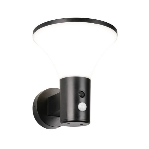 Aplique LED solar GORDA regulable, sensor oscuridad y movimiento, batería recargable 3,5W 500lm, 4000K IP44