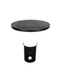 Aplique LED solar GORDA regulable, sensor oscuridad y movimiento, batería recargable 3,5W 500lm, 4000K IP44
