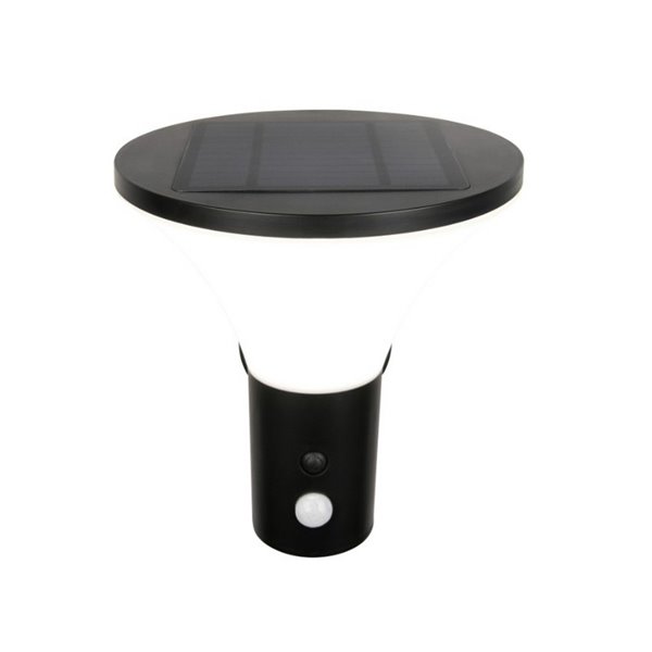 Aplique LED solar GORDA regulable, sensor oscuridad y movimiento, batería recargable 3,5W 500lm, 4000K IP44