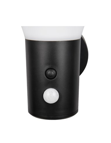 Luminária de parede LED solar regulável GORDA, sensor de movimento e escuridão, bateria recarregável 3,5 W 500 lm, 4000 K IP44