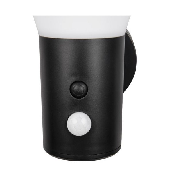 Luminária de parede LED solar regulável GORDA, sensor de movimento e escuridão, bateria recarregável 3,5 W 500 lm, 4000 K IP44