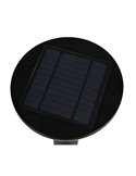 Aplique LED solar GORDA regulable, sensor oscuridad y movimiento, batería recargable 3,5W 500lm, 4000K IP44