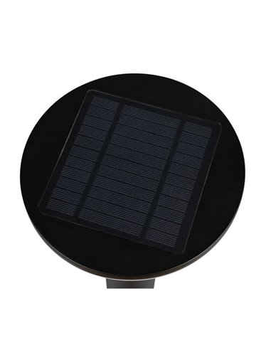 Aplique LED solar GORDA regulable, sensor oscuridad y movimiento, batería recargable 3,5W 500lm, 4000K IP44