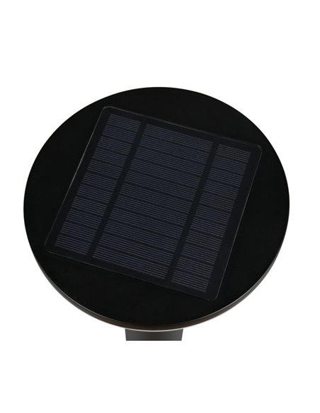 Aplique LED solar GORDA regulable, sensor oscuridad y movimiento, batería recargable 3,5W 500lm, 4000K IP44