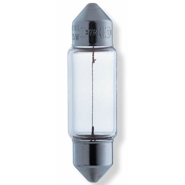 Lâmpada original OSRAM C5W 12V 5W SV8.5-8 para placa de licença, interior ou posição