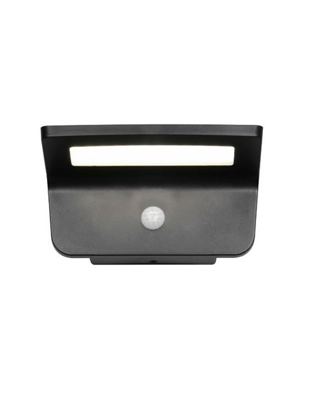 Luz solar LED, sensor escuro, bateria recarregável e regulável 8W 850lm, 4000K IP44