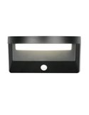 Aplique solar LED MORO redondeado, sensor de oscuridad, batería recargable y regulable 8W 850lm, 4000K IP44