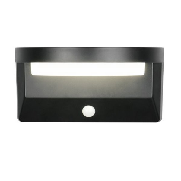 Aplique solar LED MORO redondeado, sensor de oscuridad, batería recargable y regulable 8W 850lm, 4000K IP44