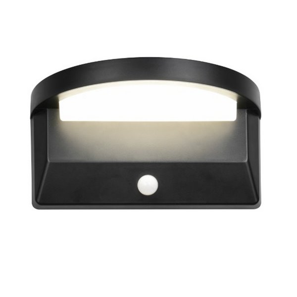 Aplique solar LED MORO redondeado, sensor de oscuridad, batería recargable y regulable 8W 850lm, 4000K IP44
