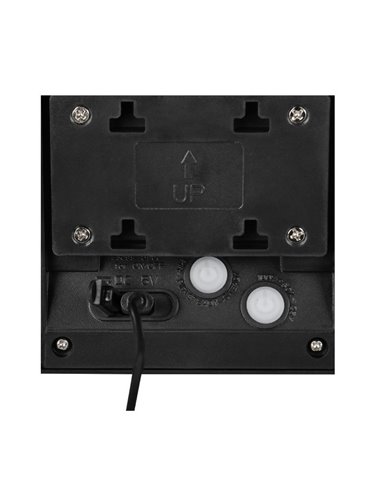 Aplique solar LED MORO redondeado, sensor de oscuridad, batería recargable y regulable 8W 850lm, 4000K IP44