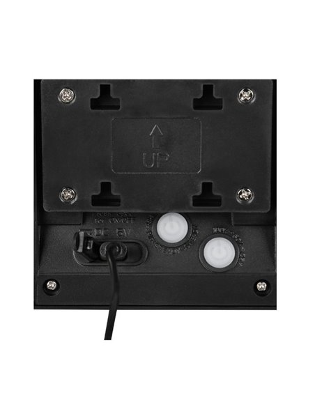 Aplique solar LED MORO redondeado, sensor de oscuridad, batería recargable y regulable 8W 850lm, 4000K IP44