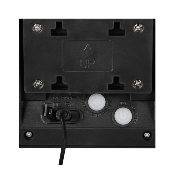 Aplique solar LED MORO redondeado, sensor de oscuridad, batería recargable y regulable 8W 850lm, 4000K IP44