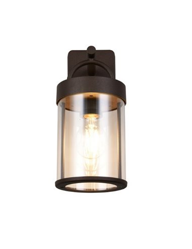 Applique murale style lanterne moderne ALMERIA ampoule excl. 1x E27 max. 28W IP44 Oxyde