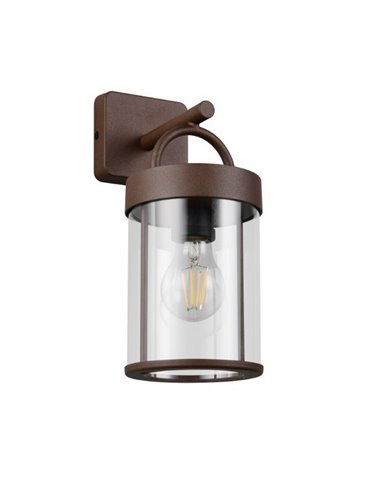 Aplique estilo farolillo moderno ALMERIA bombilla excl. 1x E27 max. 28W IP44 Óxido