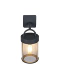 Aplique estilo farolillo moderno ALMERIA bombilla excl. 1x E27 max. 28W IP44 Antracita