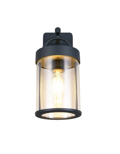 Aplique estilo farolillo moderno ALMERIA bombilla excl. 1x E27 max. 28W IP44 Antracita