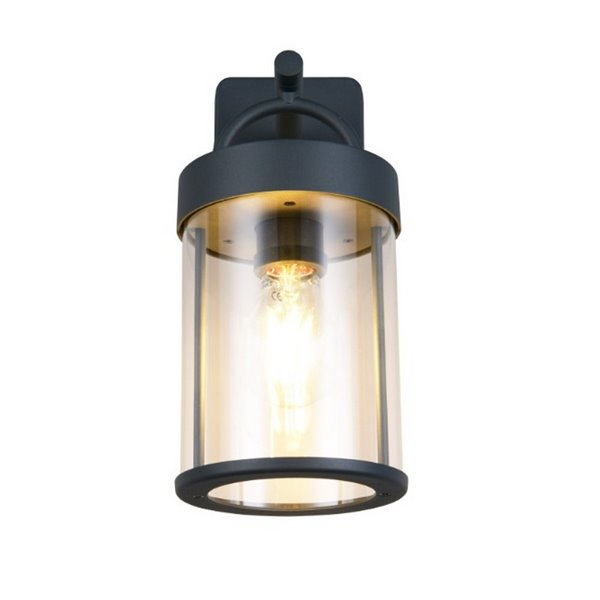 Aplique estilo farolillo moderno ALMERIA bombilla excl. 1x E27 max. 28W IP44 Antracita