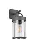 Aplique estilo farolillo moderno ALMERIA bombilla excl. 1x E27 max. 28W IP44 Antracita