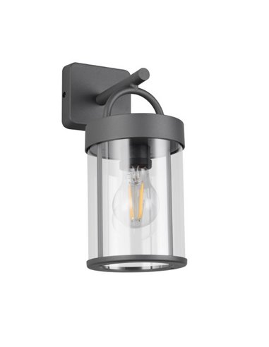 Applique murale style lanterne moderne ALMERIA ampoule excl. 1x E27 max. 28W IP44 Anthracite