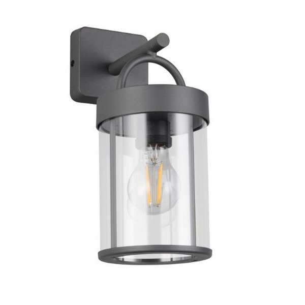 Aplique estilo farolillo moderno ALMERIA bombilla excl. 1x E27 max. 28W IP44 Antracita