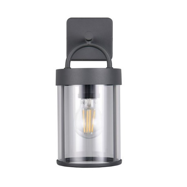 Aplique estilo farolillo moderno ALMERIA bombilla excl. 1x E27 max. 28W IP44 Antracita