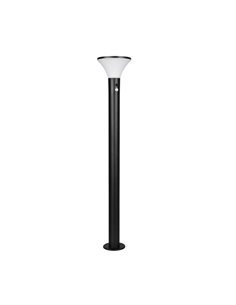 Poste solar para exterior GORDA 100cm sensor de movimiento, batería recargable 3,5W 500lm 4000K 2