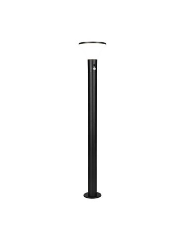 Poste solar para exterior GORDA 100cm sensor de movimiento, batería recargable 3,5W 500lm 4000K