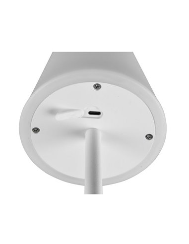 Lámpara de sobremesa LED MARTINEZ recargable USB y regulable 2,2W 250lm, 2700 - 6500K IP44
