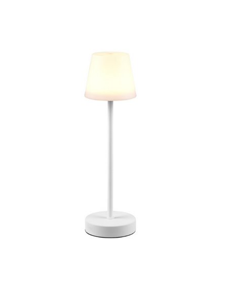 Lampe de table LED MARTINEZ, rechargeable par USB et dimmable, 2,2 W, 250 lm, 2700 - 6500 K, IP44