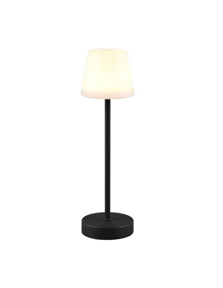 Luminária de mesa LED MARTINEZ, recarregável via USB e regulável, 2,2 W, 250 lm, 2700 - 6500 K, IP44