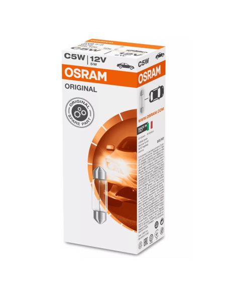 Bombilla C5W OSRAM ORIGINAL 12V 5W SV8.5-8 para matrícula, interior o posición
