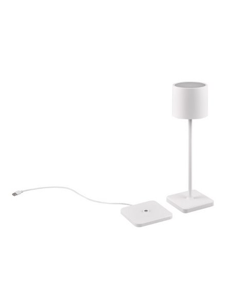 Lámpara de sobremesa exterior LED FERNANDEZ con estación de carga 1,5W 130lm 2700+4000+6000K IP44 