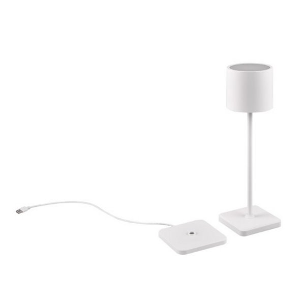 Lámpara de sobremesa exterior LED FERNANDEZ con estación de carga 1,5W 130lm 2700+4000+6000K IP44 