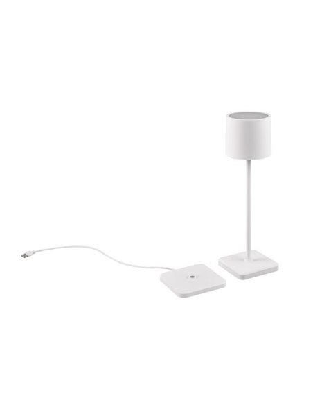 Lámpara de sobremesa exterior LED FERNANDEZ con estación de carga 1,5W 130lm 2700+4000+6000K IP44 