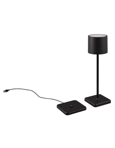 Luminária de mesa LED FERNANDEZ para exterior com estação de carregamento 1,5 W 130 lm 2700+4000+6000 K IP44