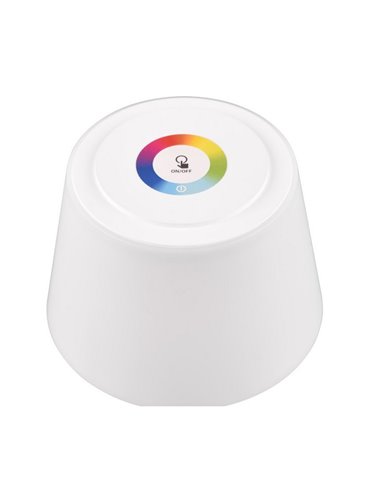 Lampe d'extérieur LED RGBW à intensité variable SANCHEZ 2,1 W, 190 lm, 3 000 + 4 000 + 5 000 K, IP44, rechargeable par USB