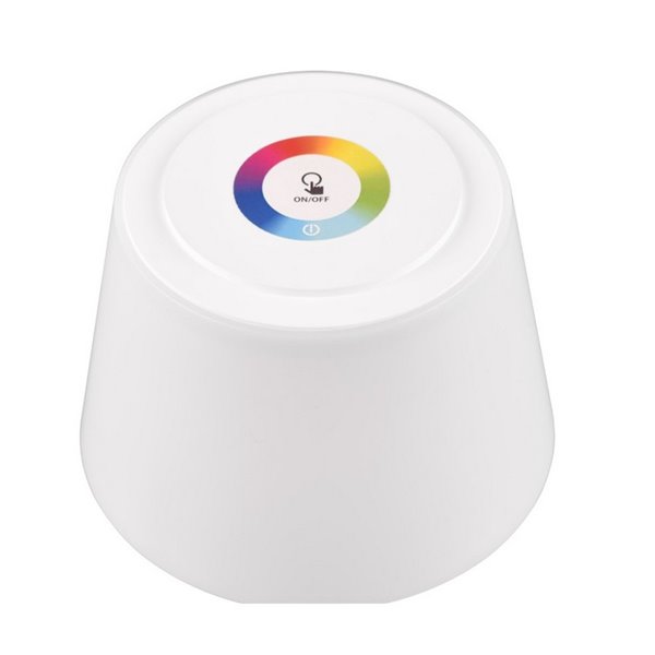 Lámpara exterior LED regulable RGBW, recargable USB SANCHEZ 2,1W 190lm, 3000+4000+5000K IP44