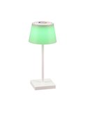 Lámpara exterior LED regulable RGBW, recargable USB SANCHEZ 2,1W 190lm, 3000+4000+5000K IP44