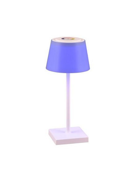 Lámpara exterior LED regulable RGBW, recargable USB SANCHEZ 2,1W 190lm, 3000+4000+5000K IP44