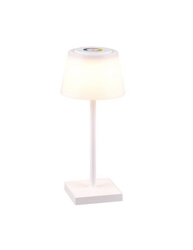 Lámpara exterior LED regulable RGBW, recargable USB SANCHEZ 2,1W 190lm, 3000+4000+5000K IP44