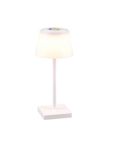 Lámpara exterior LED regulable RGBW, recargable USB SANCHEZ 2,1W 190lm, 3000+4000+5000K IP44