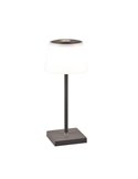 Lámpara exterior LED regulable RGBW, recargable USB SANCHEZ 2,1W 190lm, 3000+4000+5000K IP44