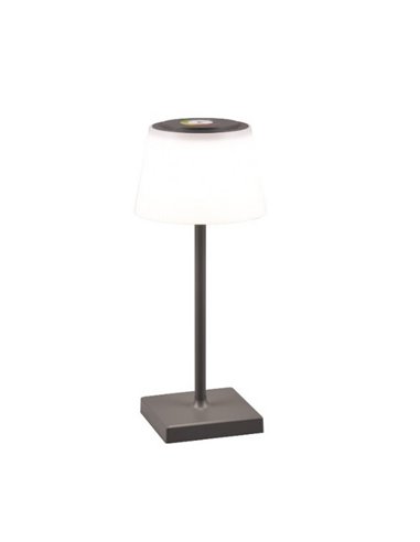 Lámpara exterior LED regulable RGBW, recargable USB SANCHEZ 2,1W 190lm, 3000+4000+5000K IP44