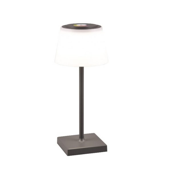Lâmpada LED RGBW para área externa SANCHEZ 2,1 W 190 lm, 3000+4000+5000 K IP44 regulável, recarregável por USB