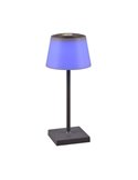 Lámpara exterior LED regulable RGBW, recargable USB SANCHEZ 2,1W 190lm, 3000+4000+5000K IP44