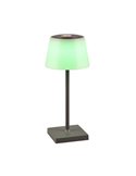 Lámpara exterior LED regulable RGBW, recargable USB SANCHEZ 2,1W 190lm, 3000+4000+5000K IP44