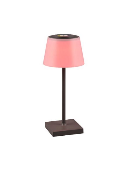 Lâmpada LED RGBW para área externa SANCHEZ 2,1 W 190 lm, 3000+4000+5000 K IP44 regulável, recarregável por USB
