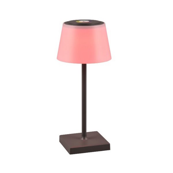Lampe d'extérieur LED RGBW à intensité variable SANCHEZ 2,1 W, 190 lm, 3 000 + 4 000 + 5 000 K, IP44, rechargeable par USB